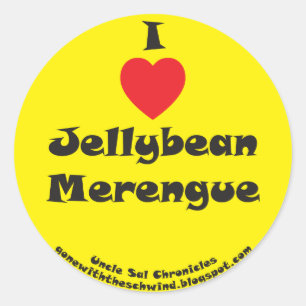 Adesivo I Heart Jellybean Merengue yellow
