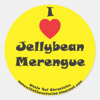 Adesivo I Heart Jellybean Merengue yellow
