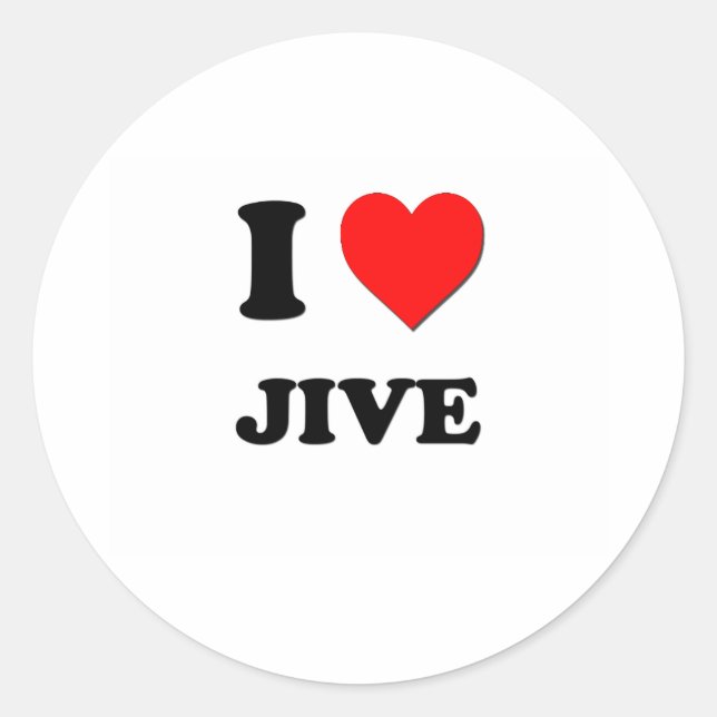 Adesivo I Heart Jive (Frente)