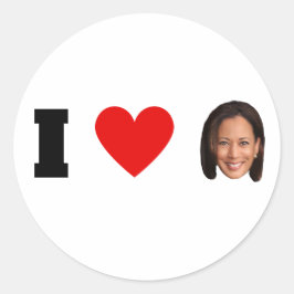 Adesivo I Heart Kamala Harris