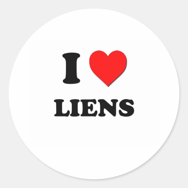 Adesivo I Heart Liens (Frente)