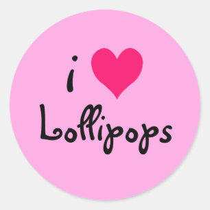 Adesivo I Heart Lollipops