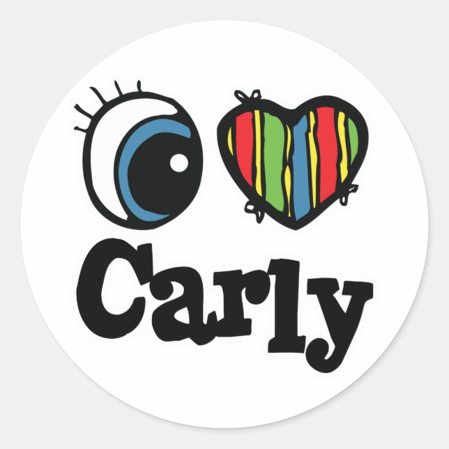 Adesivo I Heart (Love) Carly (Frente)