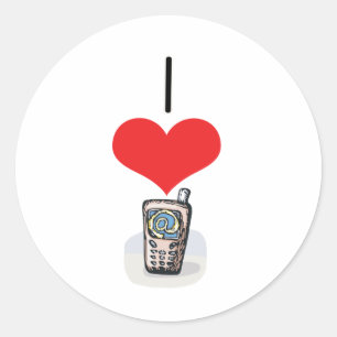 Adesivo I Heart (Love) Cell Phones