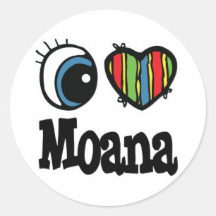 Adesivo I Heart (Love) Moana