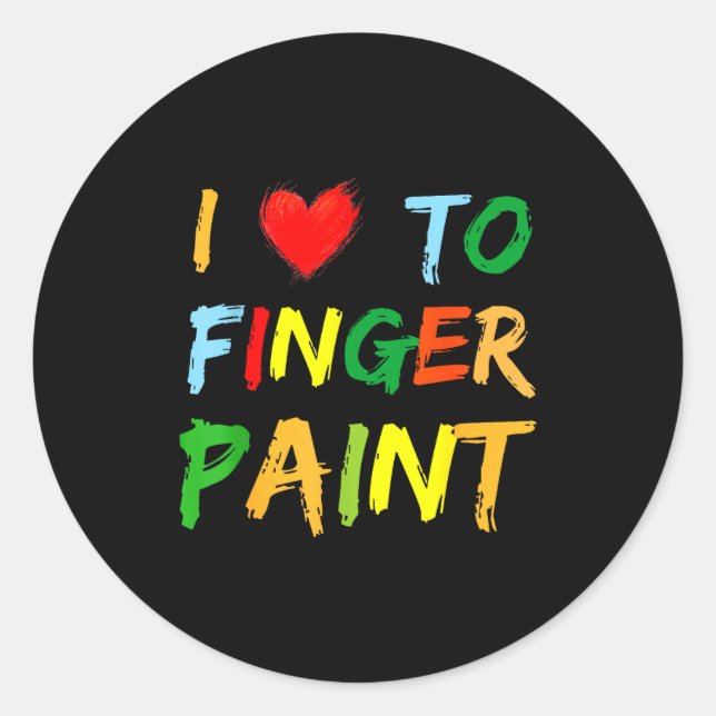 Adesivo I Heart Love To Finger Paint I'm Paint Cute Couple (Frente)