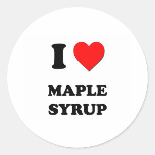 Adesivo I Heart Maple Syrup
