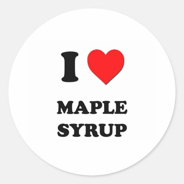 Adesivo I Heart Maple Syrup (Frente)