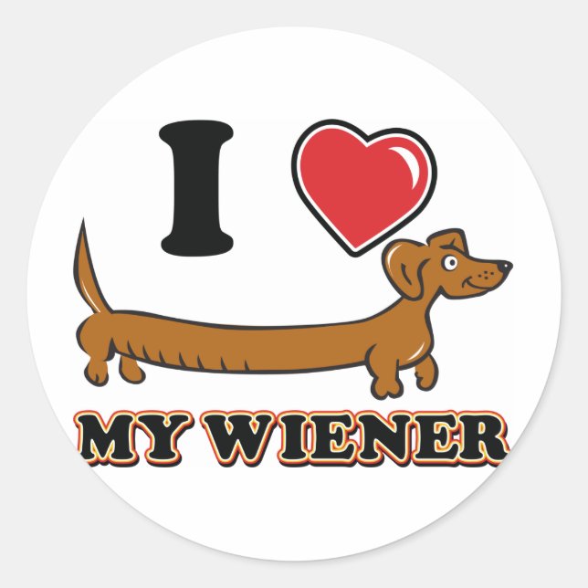 ADESIVO I-HEART-MY-WEINER (Frente)