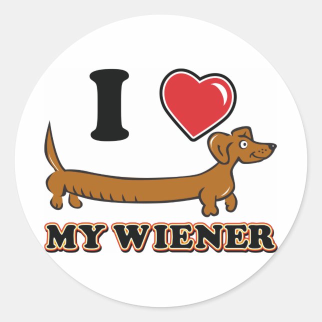 ADESIVO I-HEART-MY-WEINER (Frente)