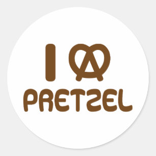 Adesivo I Heart Pretzel
