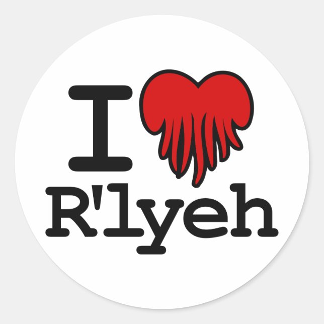 Adesivo I Heart R'lyeh (Frente)