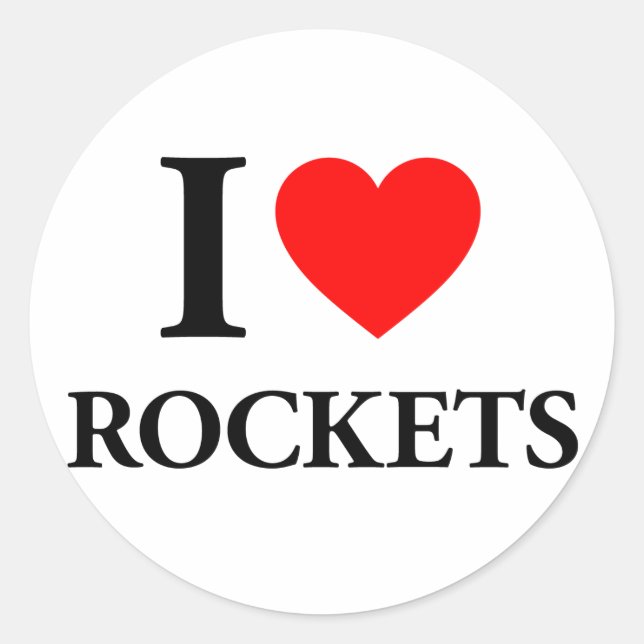 Adesivo I Heart Rockets (Frente)