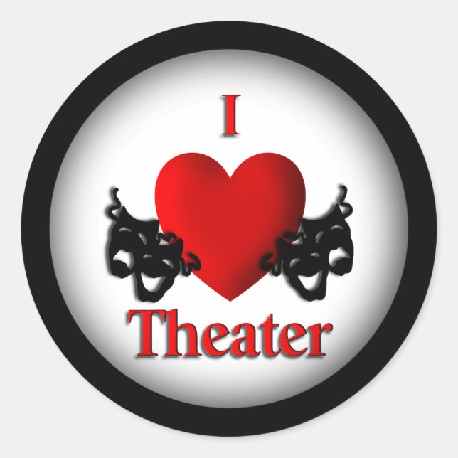 Adesivo I Heart Theater (Frente)