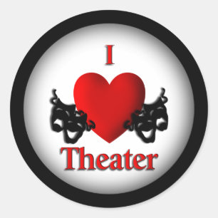 Adesivo I Heart Theater