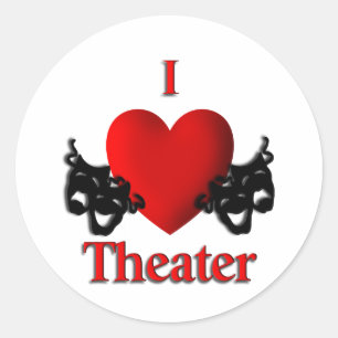 Adesivo I Heart Theater