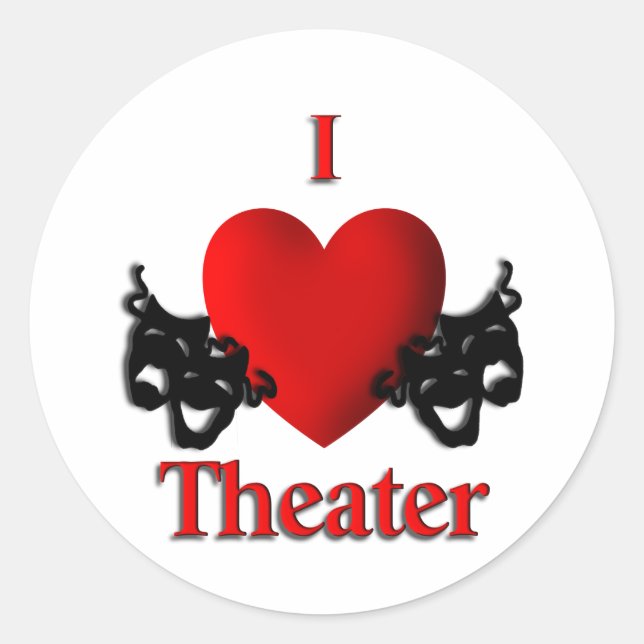 Adesivo I Heart Theater (Frente)