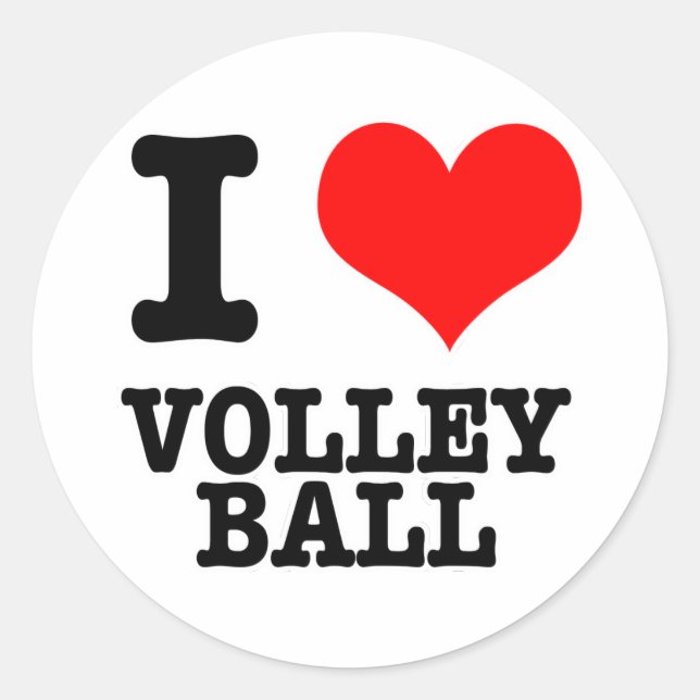 ADESIVO I HEARY (AMOR) VOLLEY BALL (Frente)