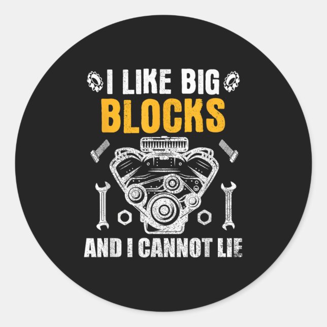 Adesivo I Like Big Blocks And I Cannot Lie  (Frente)