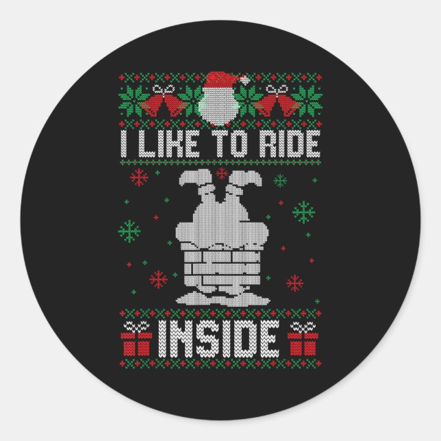 Adesivo I Like To Ride On Top Slide Inside Couple Matching (Frente)