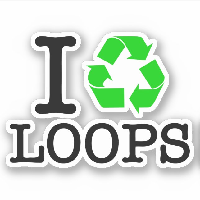 Adesivo I Loops de Reciclar (Frente)