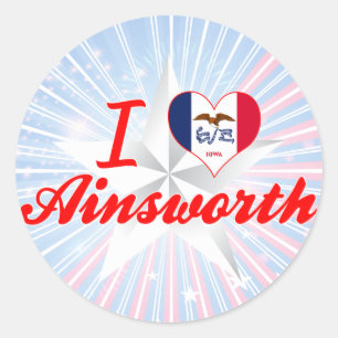 Adesivo I Love Ainsworth, Iowa