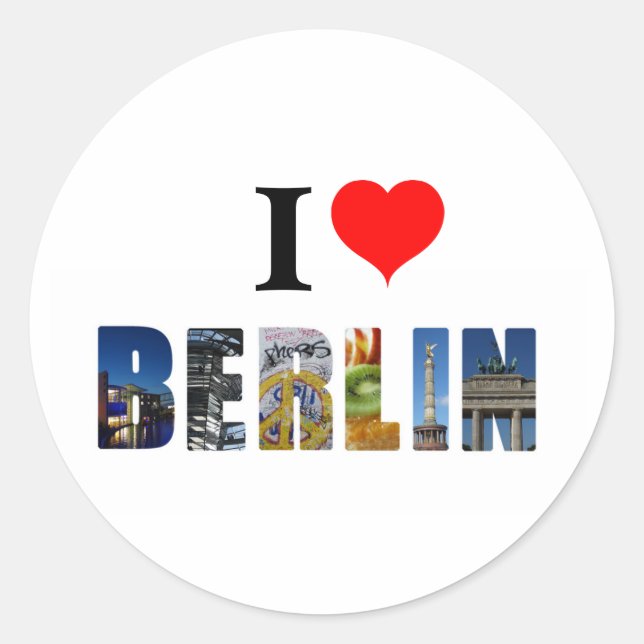 Adesivo I Love Berlin Germany Viagem City Photo (Frente)