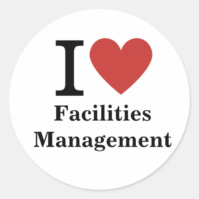 Adesivo I ❤️ Love Facilities Management STICKER (Frente)