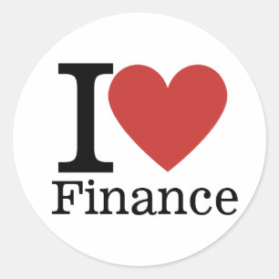 Adesivo I ❤️ Love Finance - Departamento de Finanças - Sti