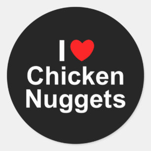 Adesivo I Love (Heart) Chicken Nuggets