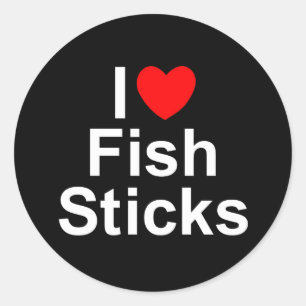 Adesivo I Love (Heart) Fish Sticks