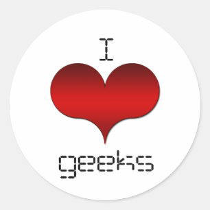 Adesivo I Love (Heart) Geeks Stickers