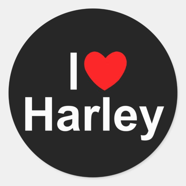 Adesivo I Love (Heart) Harley (Frente)
