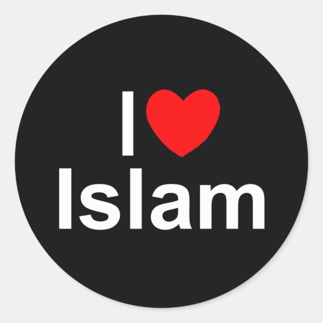 Adesivo I Love (Heart) Islam (Frente)