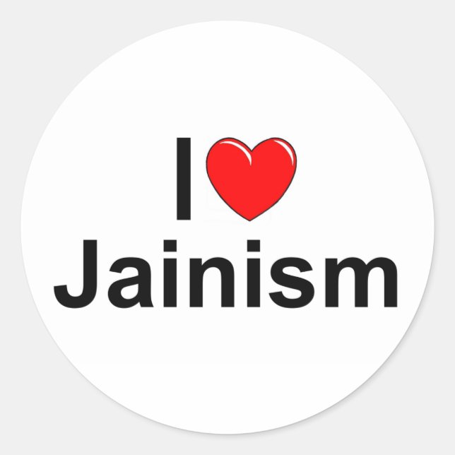 Adesivo I Love (Heart) Jainism (Frente)