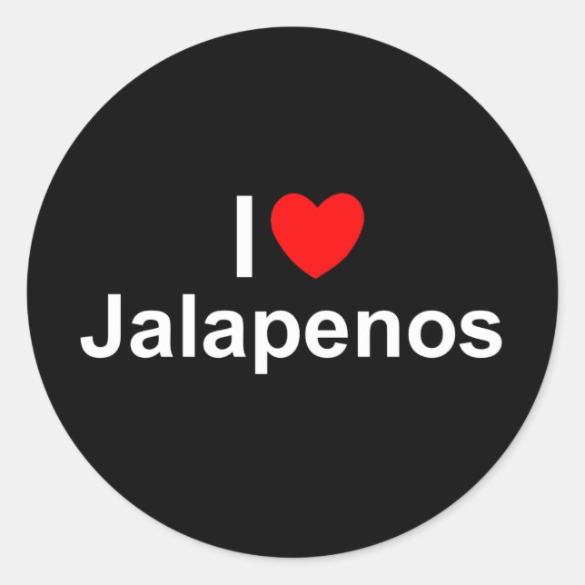 Adesivo I Love (Heart) Jalapenos (Frente)
