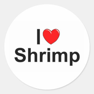 Adesivo I Love (Heart) Shrimp