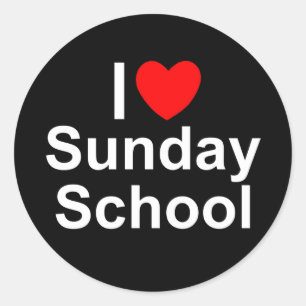 Adesivo I Love (Heart) Sunday School