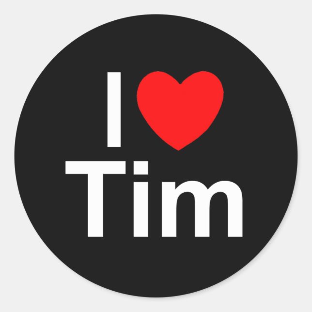 Adesivo I Love (Heart) Tim (Frente)