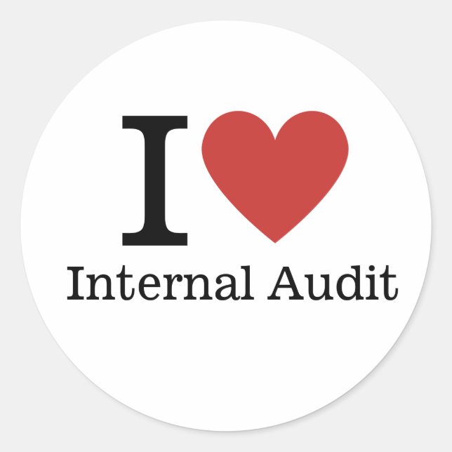 Adesivo I ❤️ Love Internal Audit STICKER (Frente)