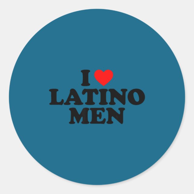 Adesivo I Love Latino Men  (Frente)