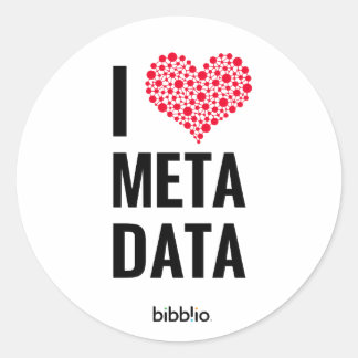 Adesivo I Love Metadata Round Stickers (folha de 20)