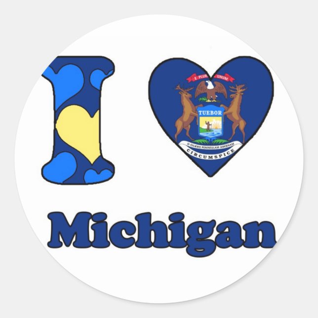 Adesivo I love Michigan (Frente)