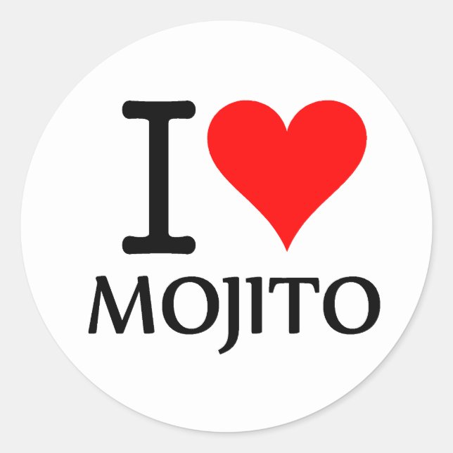 Adesivo I Love Mojito 3 (Frente)