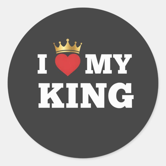 Adesivo I love my king  (Frente)