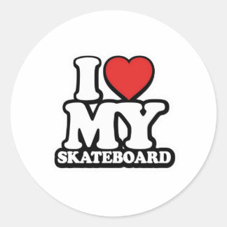 ADESIVO I LOVE MY SKATEBOARD!
