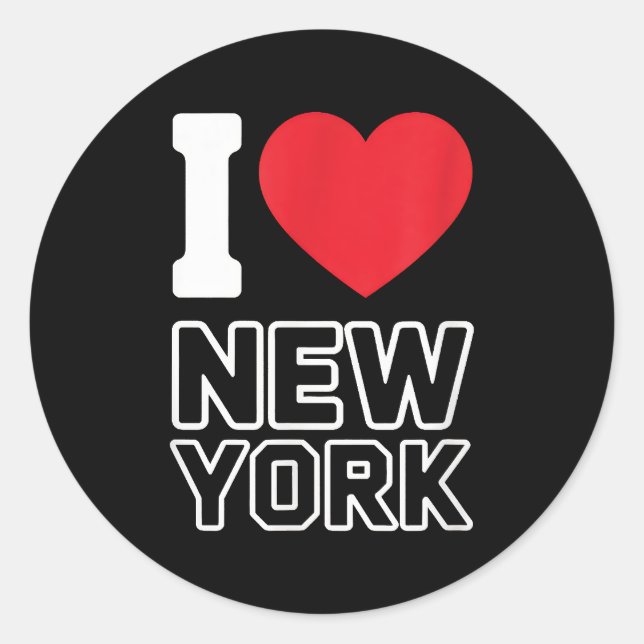 Adesivo I Love New York - New York City Nyc (Frente)