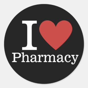 Adesivo I ❤️ Love Pharmacy for Stuents/Faculty CUSTOM