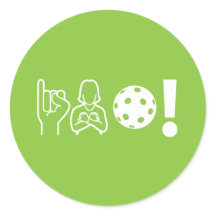 I Love Pickleball (surdo) Sticker Sheet