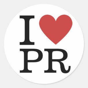 Adesivo I ❤️ Love PR (para Funcionários) PERSONALIZÁVEL